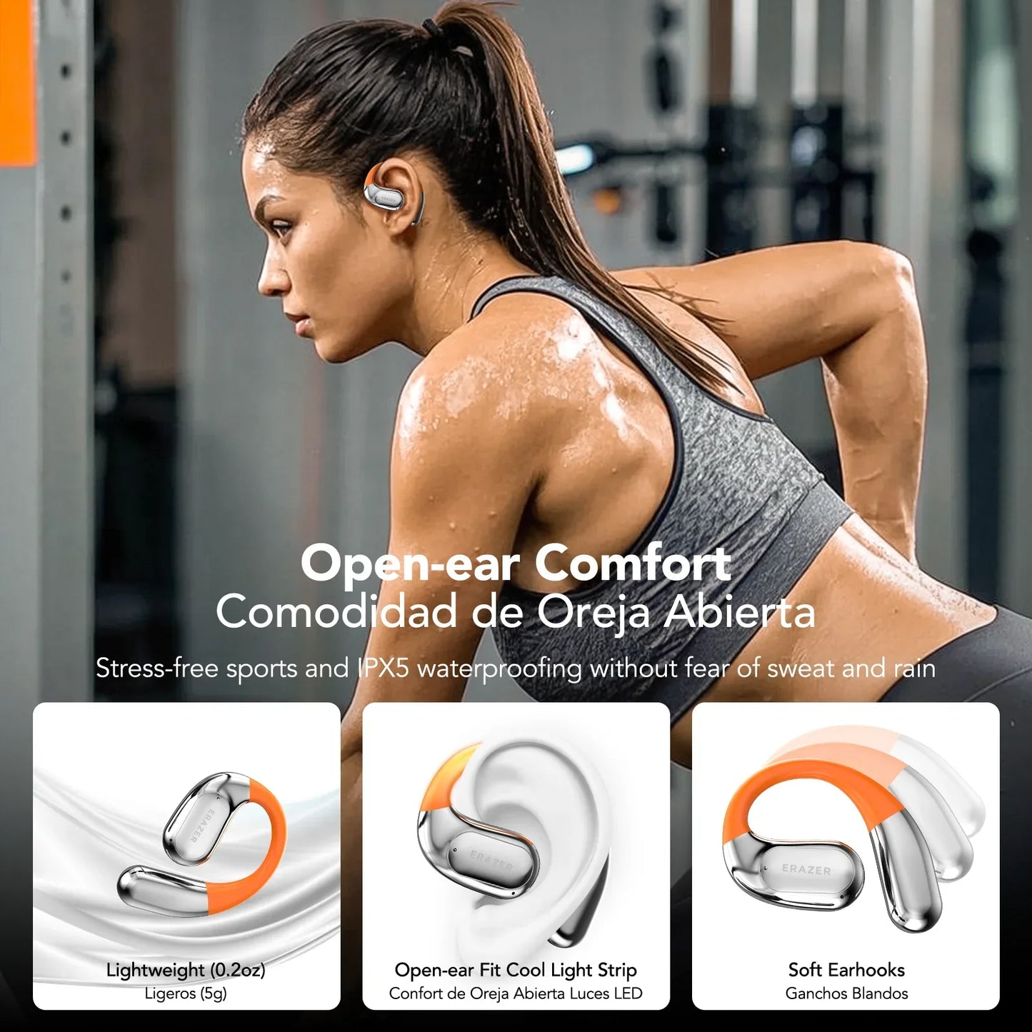 [AI Translator Earphone]  XF31 Bluetooth Translation Earbuds Sleep ASMR Headset DIY APP AI Wireless Headphones Open Back